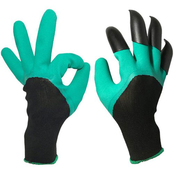 Model# DSGG03 Latex Garden Gloves with Claws, Garden Digging Glove