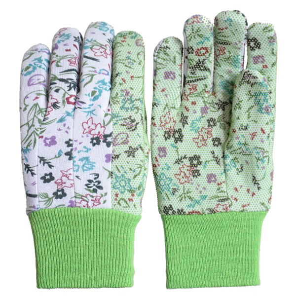 Model# DSGG06 Flower Pattern Gardening Gloves